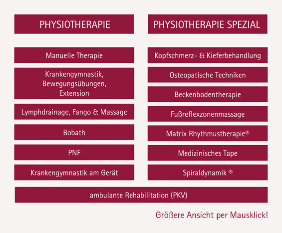 MRT Praxis für Physiotherapie - Therapie Organigramm